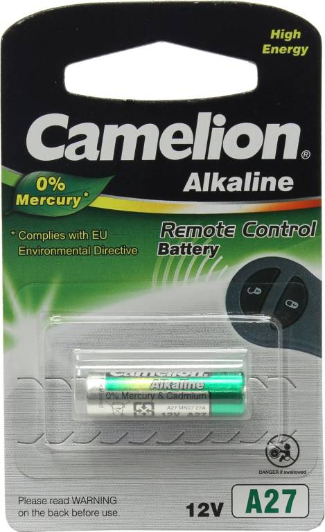  .  A27 Plus (12V) Camelion ,  (alkaline)