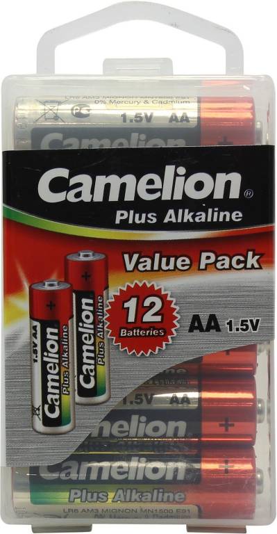  .  AA 1.5V Camelion LR6-12 Super/Ultra/Plus  (alkaline) [. 12 .]