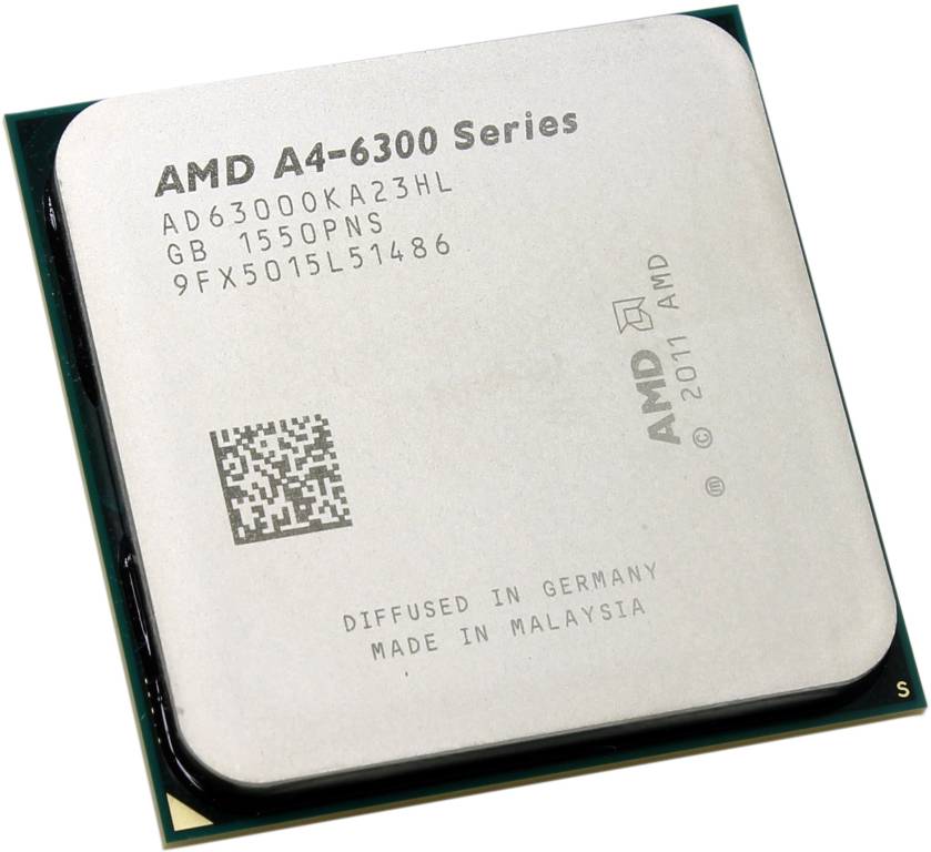   AMD A4-6300 (AD6300O) 3.7 GHz/2core/SVGA Radeon HD 8370D/ 1 /65W/5 GT/s Socket FM2
