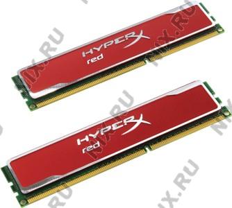    DDR3 DIMM  8Gb PC-12800 Kingston HyperX Red [KHX16C9B1RK2/8] KIT2*4Gb CL9