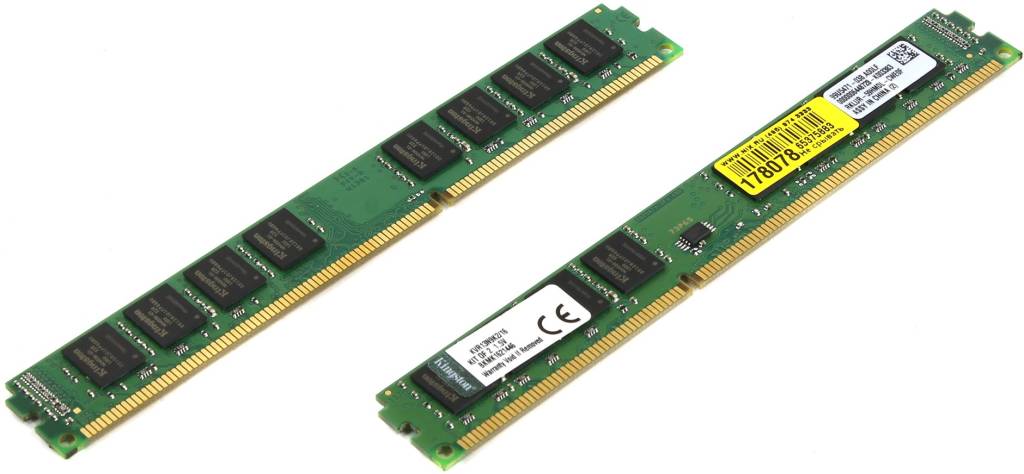    DDR3 DIMM 16Gb PC-10600 Kingston ValueRAM [KVR13N9K2/16] KIT2*8Gb CL9,Low Pr