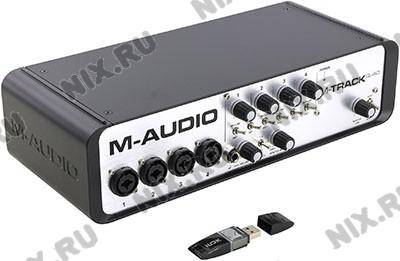    M-Audio M-Track QUAD (RTL) (Analog 4in/4out, MIDI in/out, 24Bit/96kHz, U2.0)