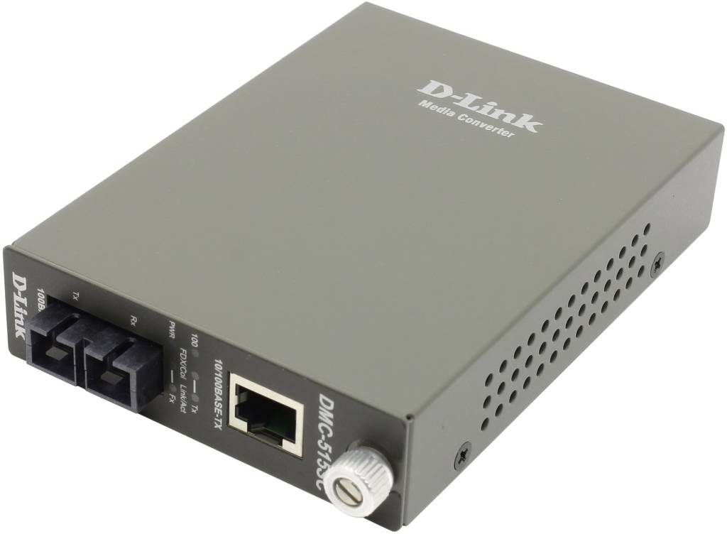 купить Медиаконвертер D-Link [DMC-515SC] 10/100Base-TX to 100Base-FX Media Converter (singlemod)