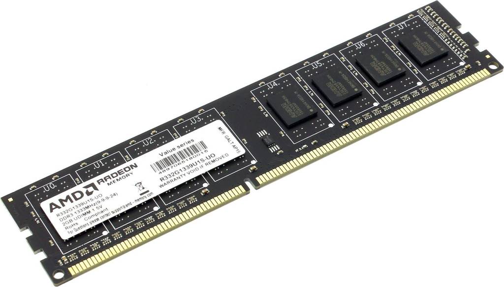    DDR3 DIMM  2Gb PC-10600 AMD [R332G1339U1S-UO] CL9