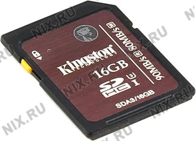    SDHC 16Gb Kingston [SDA3/16GB] UHS-I U3