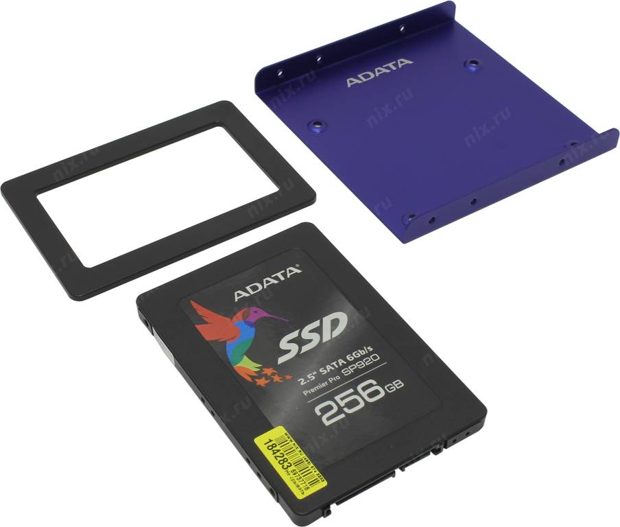   SSD 256 Gb SATA-III ADATA [ASP920SS3-256GM-C] 2.5 MLC + 3.5 