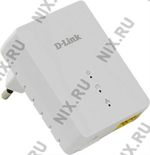   D-Link [DHP-208AV /A1A] Powerline AV Mini Adapter (1UTP 10/100Mbps, 200Mbps)