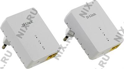   D-Link[DHP-209AV /A1A]Powerline AV Mini Starter Kit(2 ,1UTP 10/100Mbps,200Mbps)