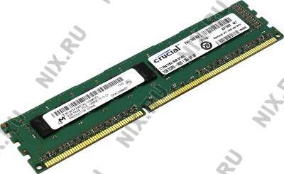    DDR3 DIMM  2Gb PC-12800 Crucial [CT25672BD160B] CL11 ECC, Low Voltage
