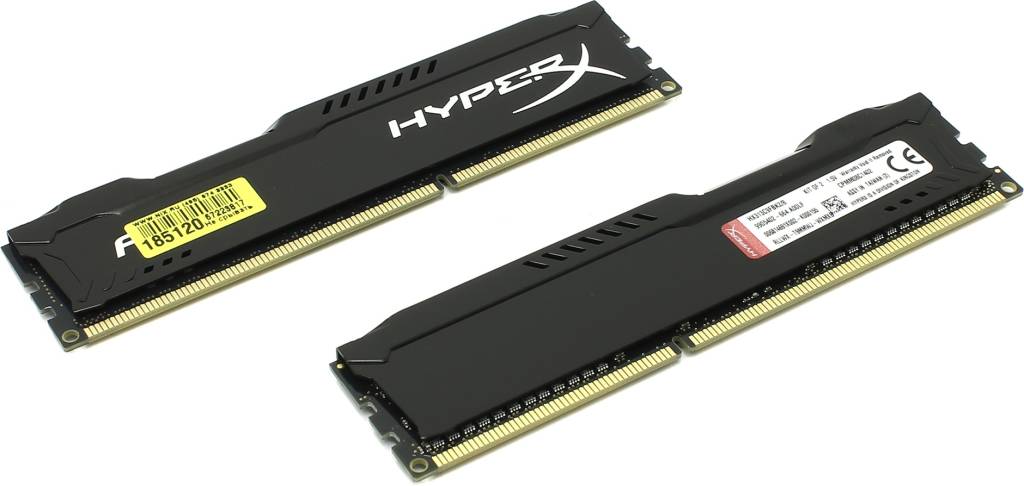    DDR3 DIMM  8Gb PC-10600 Kingston HyperX Fury [HX313C9FBK2/8] KIT 2*4Gb CL9