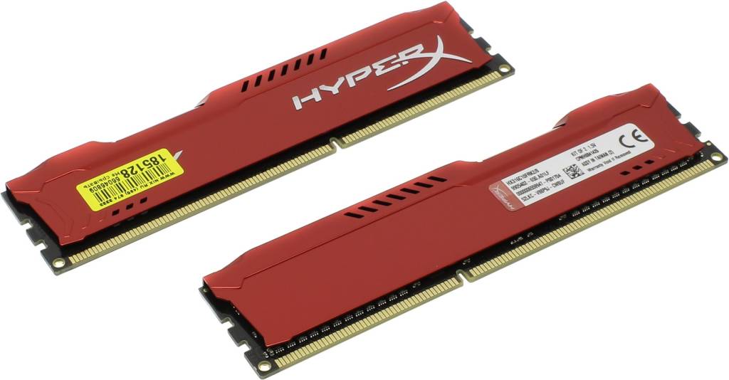    DDR3 DIMM  8Gb PC-12800 Kingston HyperX Fury [HX316C10FRK2/8] KIT 2*4Gb CL10