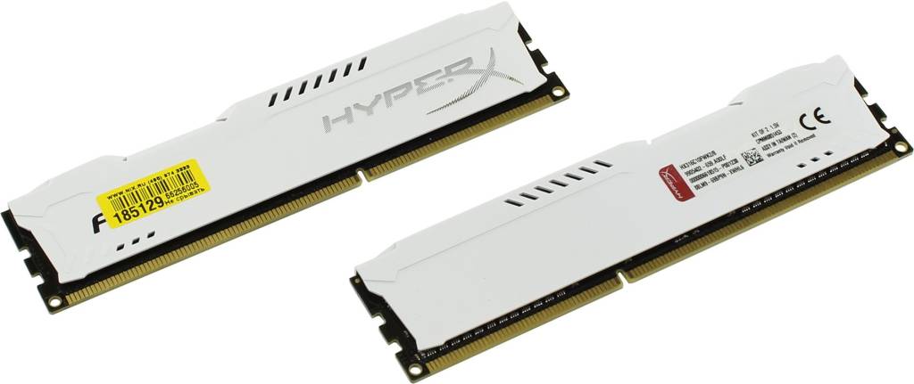    DDR3 DIMM  8Gb PC-12800 Kingston HyperX Fury [HX316C10FWK2/8] KIT 2*4Gb CL10