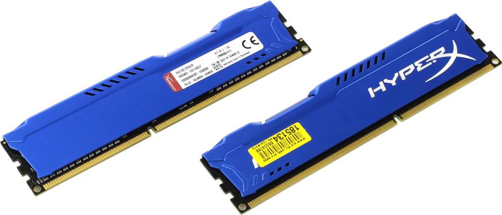    DDR3 DIMM  8Gb PC-15000 Kingston HyperX Fury [HX318C10FK2/8] KIT 2*4Gb CL10
