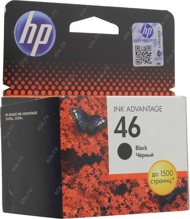 купить Картридж HP CZ637AE №46 Black для hp Deskjet Ink Advantage 2020hc/2520hc