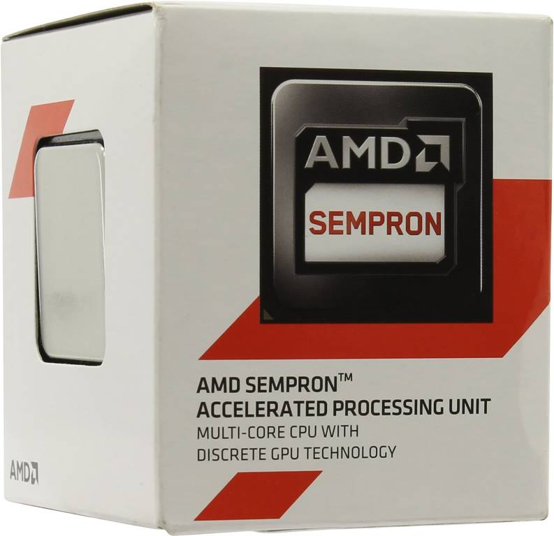   AMD SEMPRON 3850 BOX (SD3850J) 1.3 GHz/4core/SVGA RADEON R3/ 2 Mb/25W Socket AM1