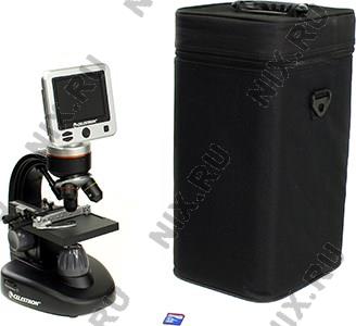   Celestron LCD Digital Microscope II [44341] (3.5LCD, 2592x1944, 400x, SD, USB, RCA)