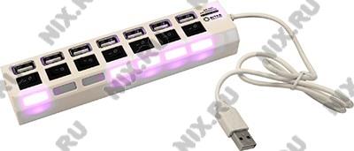   USB2.0 HUB 7-port + ..  5bites [HB27-203PWH]