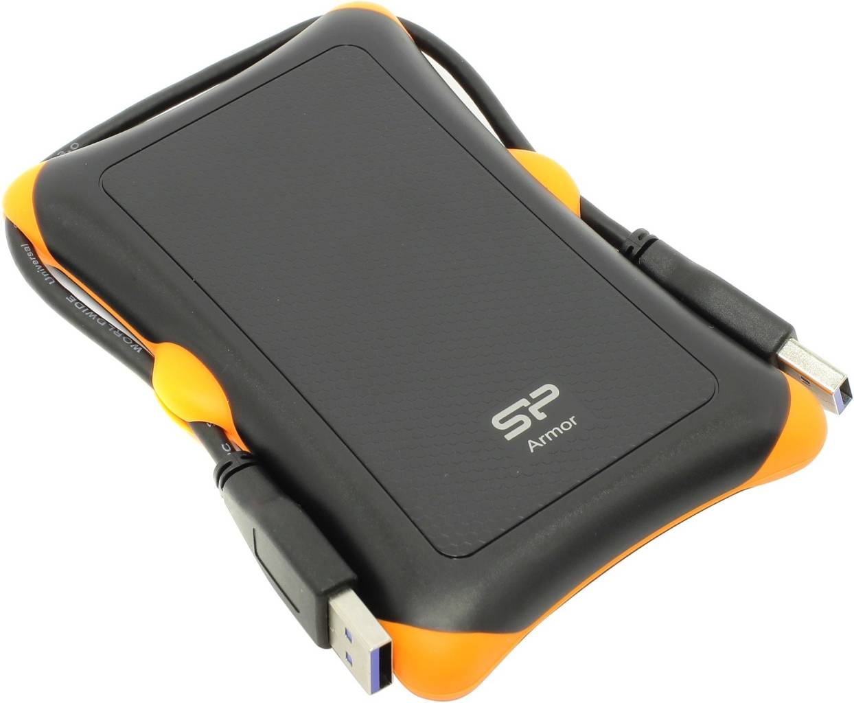    USB3.0 Silicon Power [SP020TBPHDA30S3K]Armor A30 Black-Yellow Portable 2.5 HDD 2Tb EXT