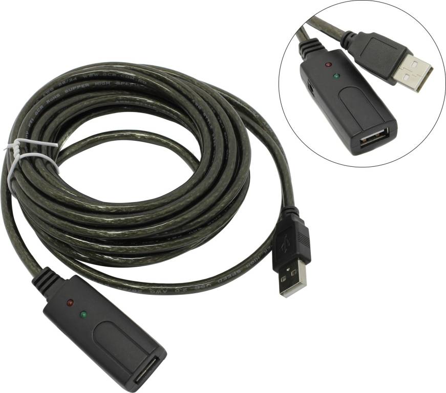    USB 2.0-repeater A-- >A  5.0 () Greenconnection [GC-UEC5M2]