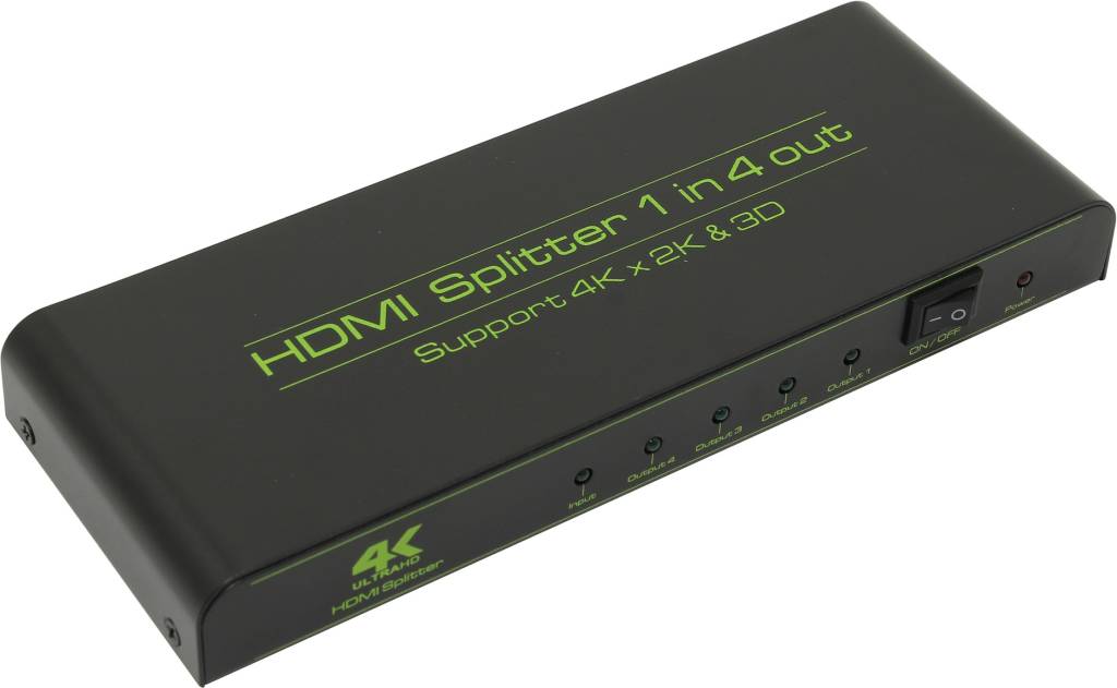   HDMI Greenconnection [GC-HDSP104] 4-port HDMI Splitter + ..