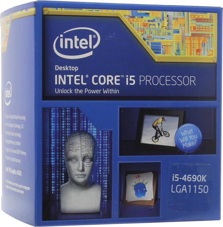   Intel Core i5-4690K BOX 3.5 /4core/SVGA HD Graphics 4600/1+6/88 /5 / LGA1150