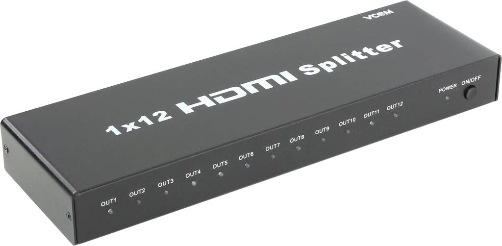   HDMI Splitter 12-port 1U (1in - > 12out) VCOM [DD4112] + ..