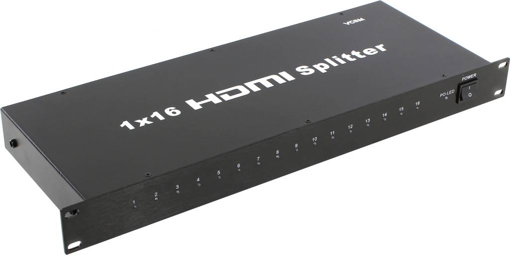   HDMI Splitter 16-port 1U (1in - > 16out) VCOM [DD4116] + ..