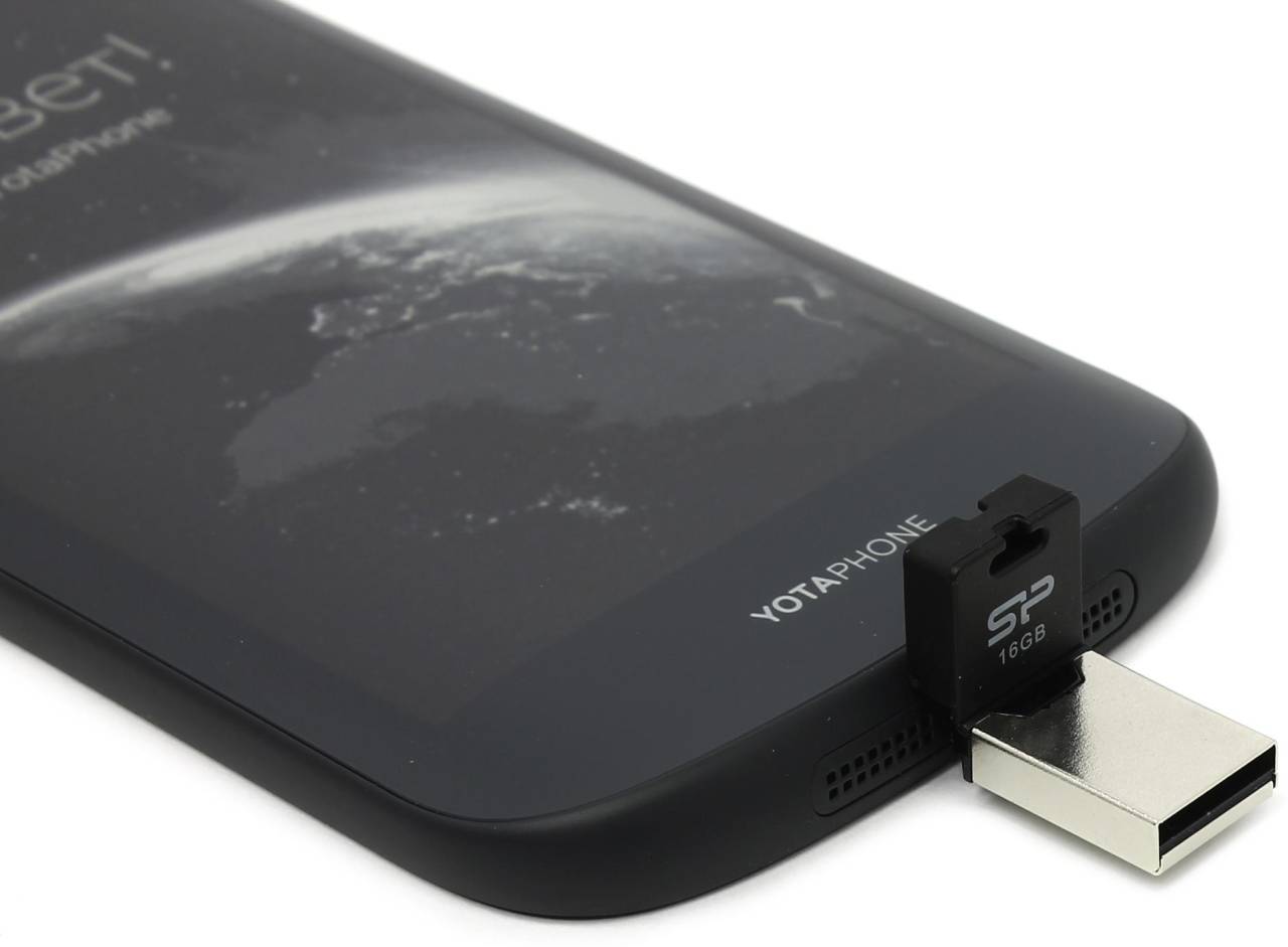   USB2.0/USB micro-B OTG 16Gb Silicon Power Mobile X20 [SP016GBUF2X20V1K] (RTL)
