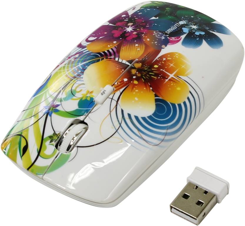   USB SmartBuy Wireless Optical Mouse [SBM-327AG-FL-FC] (RTL) 4.( ), 