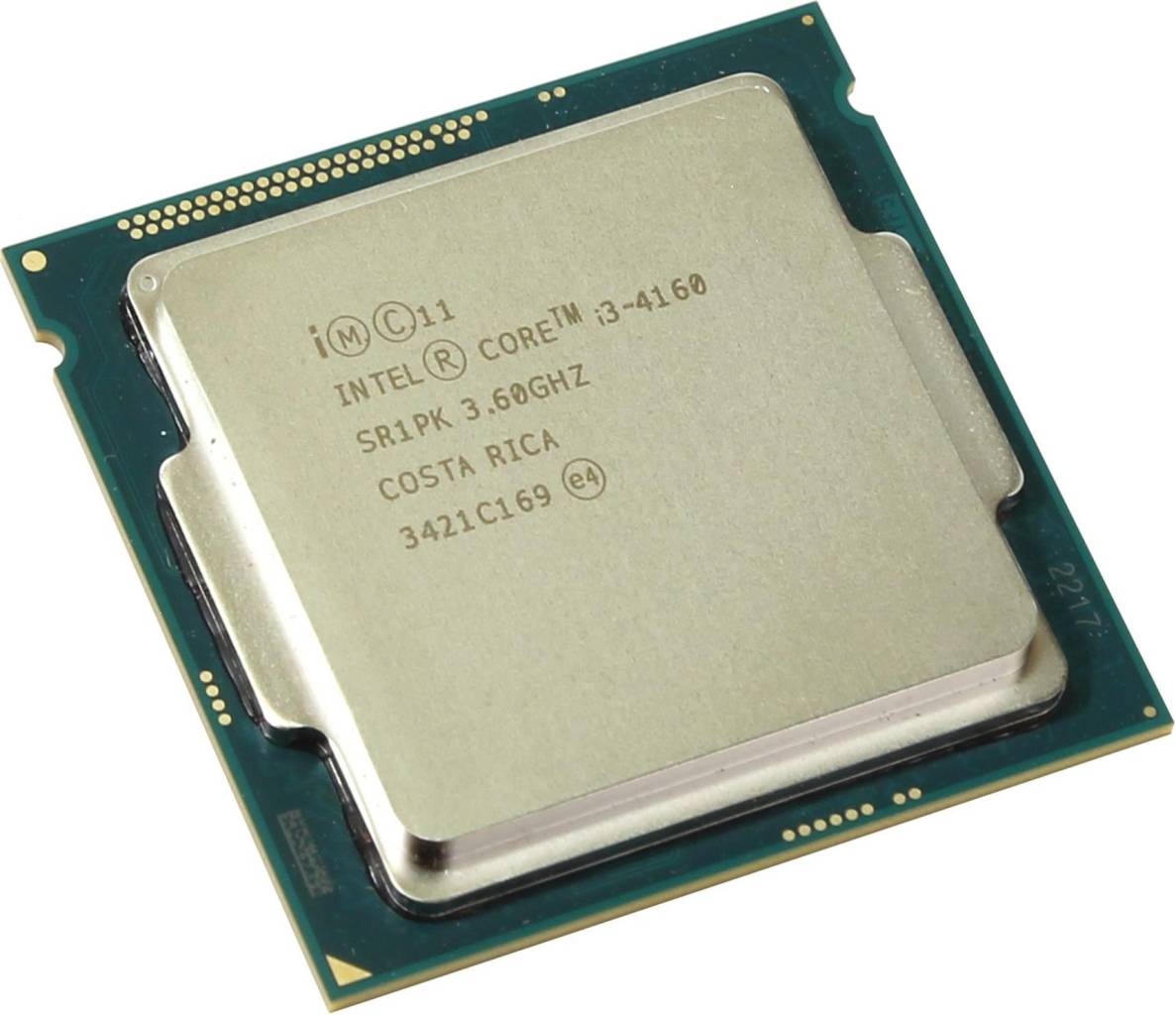   Intel Core i3-4160 3.6 GHz/2core/SVGA HD Graphics4400/0.5+3Mb/54W/5 GT/s LGA1150