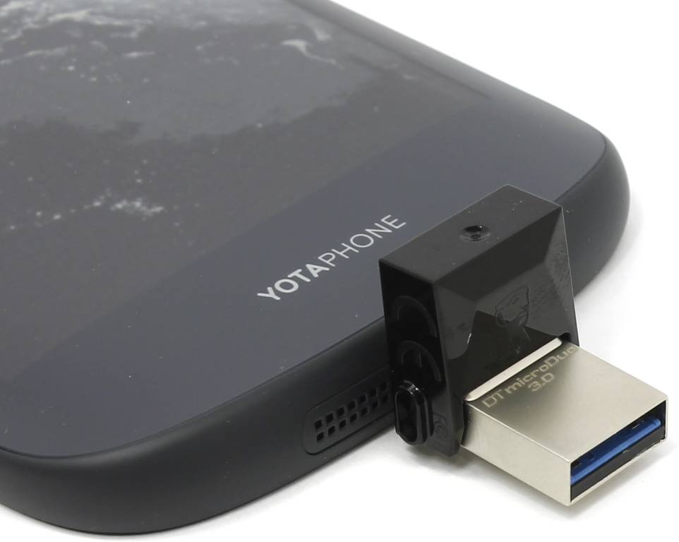   USB3.0/USB micro-B OTG 16Gb Kingston [DTDUO3/16GB] DataTraveler microDuo (RTL)