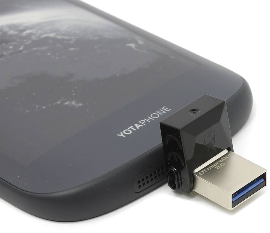   USB3.0/USB micro-B OTG 32Gb Kingston [DTDUO3/32GB] DataTraveler microDuo (RTL)