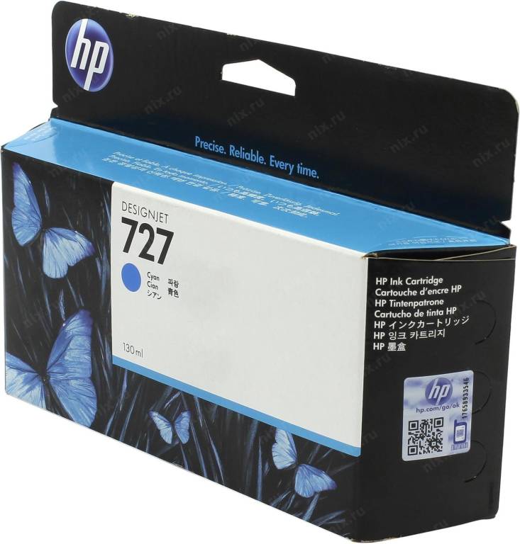 купить Картридж HP B3P19A №727 Cyan (o) для HP DesignJet T920/T1500/T2500 (130-ml)