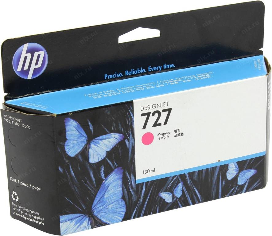 купить Картридж HP B3P20A №727 Magenta (o) для HP DesignJet T920/T1500/T2500 (130-ml)