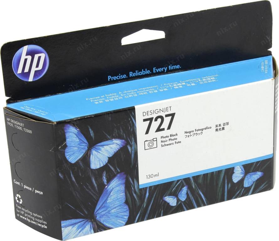 купить Картридж HP B3P23A №727 Photo Black (o) для HP DesignJet T920/T1500/T2500 (130-ml)
