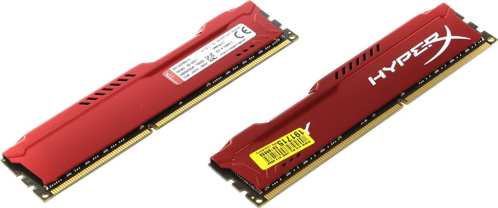   DDR3 DIMM 16Gb PC-10600 Kingston HyperX Fury [ HX313C9FRK2/16] KIT 2*8Gb CL9