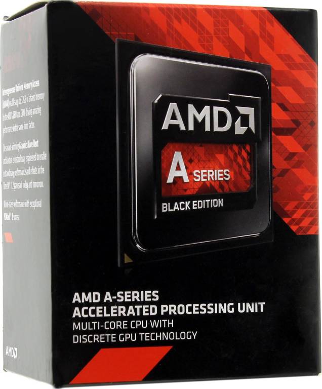   AMD A6-7400K BOX 3.5 GHz/2core/SVGA RADEON R5/ 1 Mb/65W/5GT/s Socket FM2+