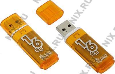   USB2.0 16Gb SmartBuy Glossy [SB16GBGS-Or] (RTL)