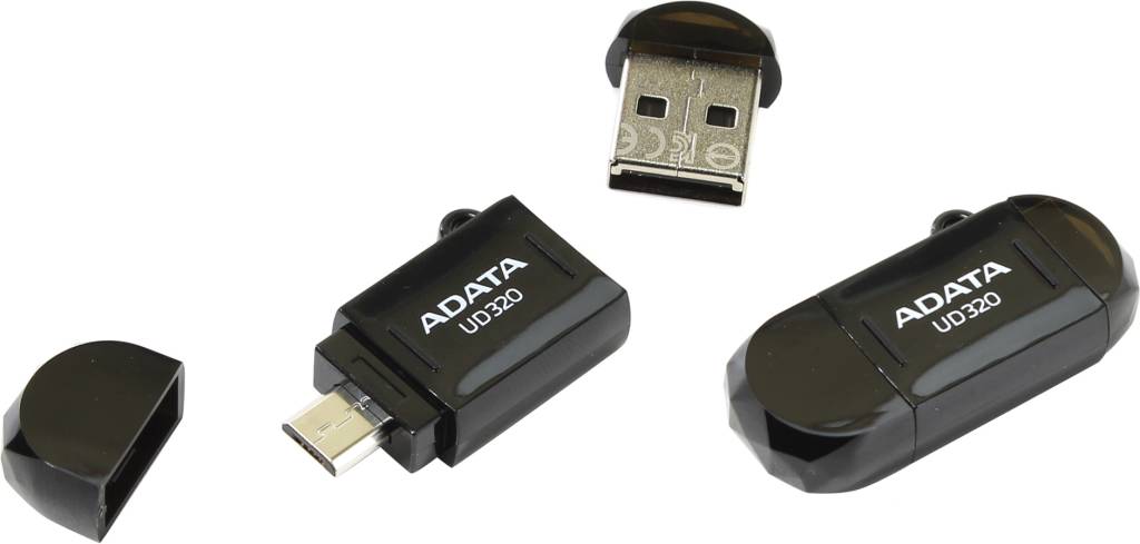   USB2.0/USB micro-B OTG 16Gb ADATA DashDrive Durable UD320 [AUD320-16G-RBK]