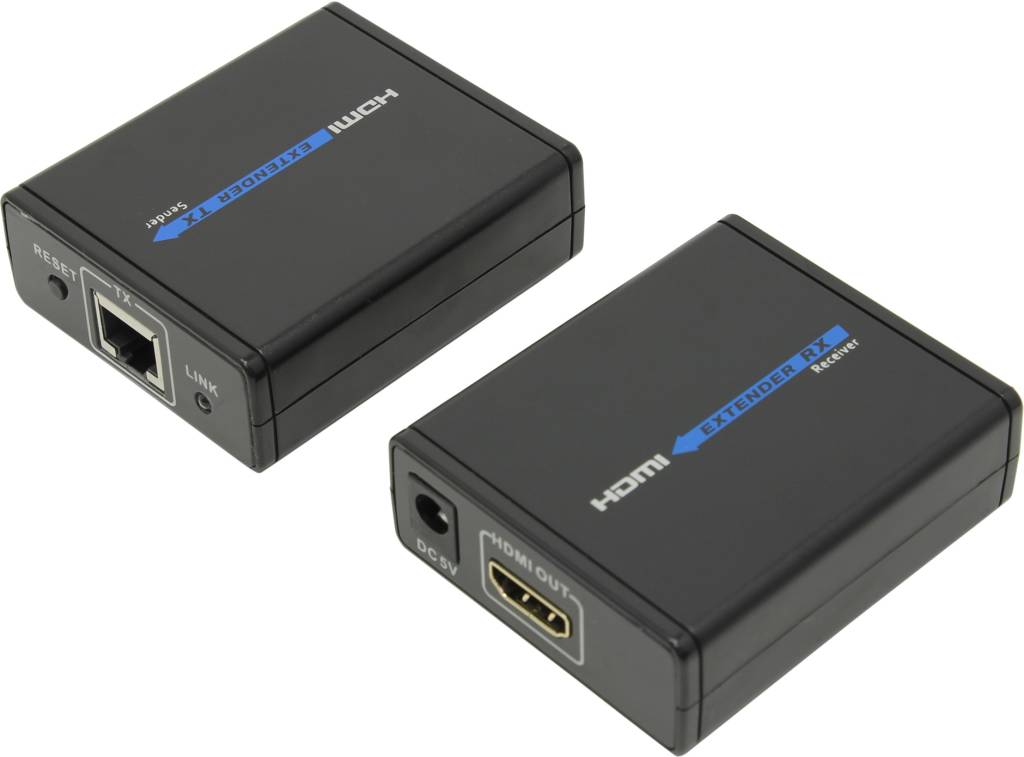   HDMI Extender (HDMI 19F- > 2xRJ45 - >HDMI 19F) +.. Greenconnection [GC-ERHD07]
