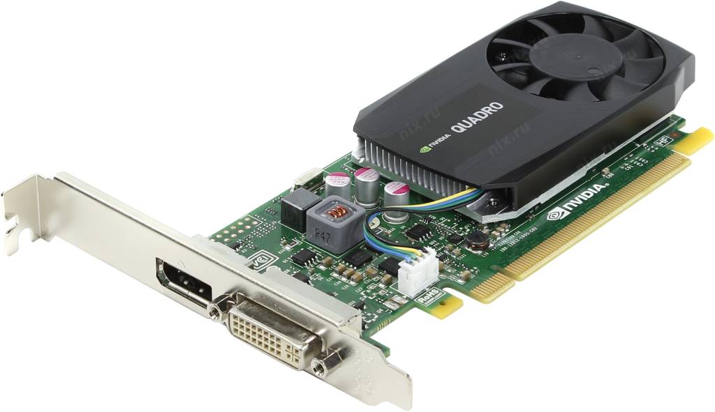 купить Видеоадаптер PCI-E 2Gb DDR-3 PNY VCQK620ATX-T (OEM) DVI+DP [NVIDIA Quadro K620]