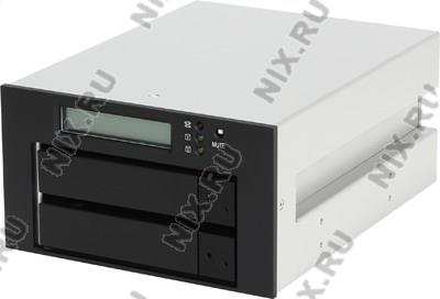    RAIDON[iR2620-2S-S2 Black]SATA HDD Rack( 5.25  2xSATA 3.5HDD,RAID 0/1)