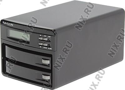    RAIDON [GR3630-WSB3] (2x3.5HDD HotSwap SATA, RAID 0/1, USB3.0, 1394b, eSATA)