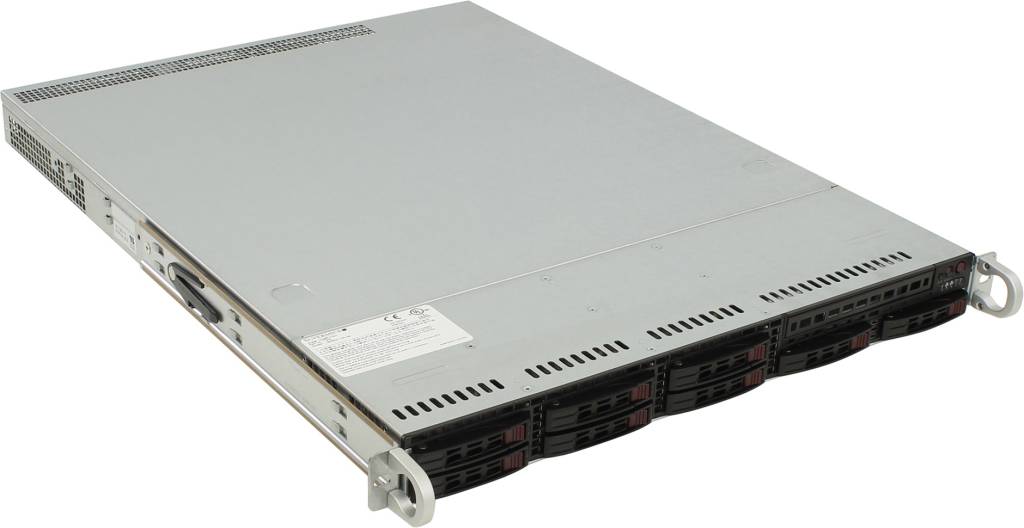   SuperMicro 1U 1028R-TDW(LGA2011-3,C612,WIO,SVGA,SATA RAID,8xHS SAS/SATA,2xGbLAN,16DDR4,60