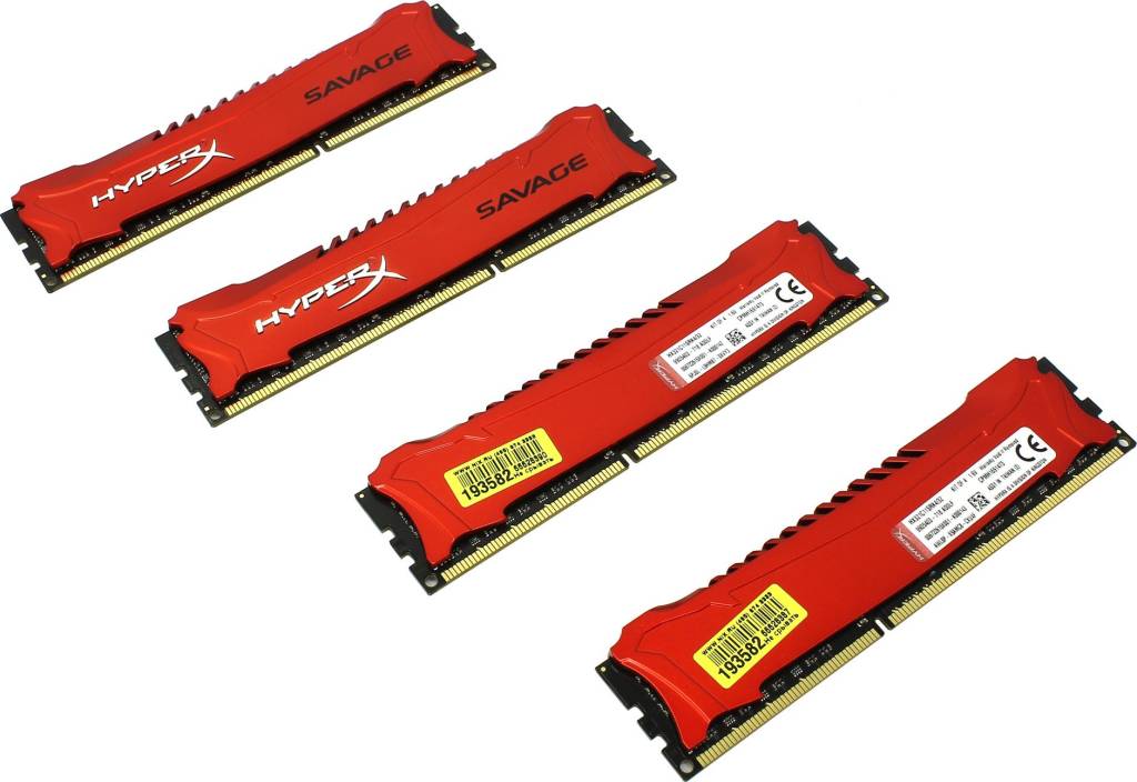    DDR3 DIMM 32Gb PC-17000 Kingston HyperX [HX321C11SRK4/32] KIT 4*8Gb CL11