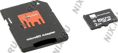    microSDHC  4Gb Strontium [SR2GTFC6A] Class6 + microSD-- >SD Adapter