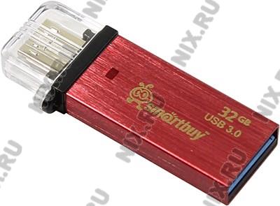   USB3.0/USB micro-B OTG 32Gb SmartBuy Blaz [SB32GBBlz-R] (RTL)