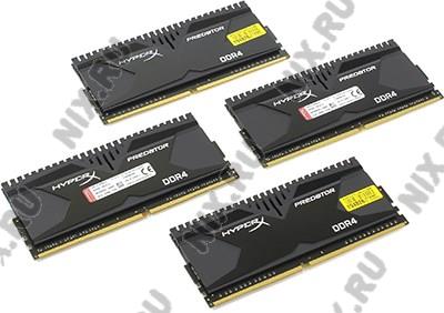    DDR4 DIMM 16Gb PC-17000 Kingston HyperX Predator [HX421C13PBK4/16] KIT 4*4Gb CL13