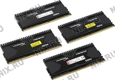    DDR4 DIMM 16Gb PC-22400 Kingston HyperX Predator [HX428C14PB2K4/16] KIT 4*4Gb CL14