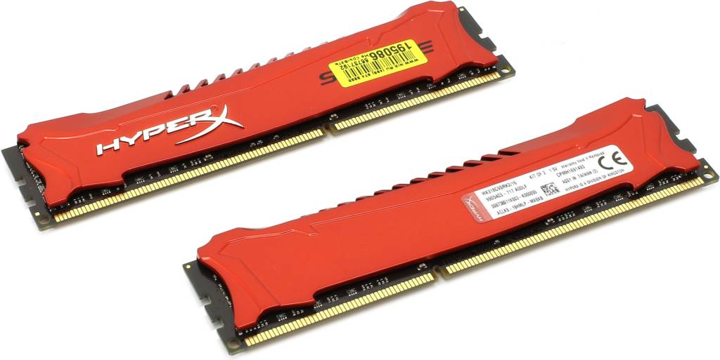    DDR3 DIMM 16Gb PC-15000 Kingston HyperX [HX318C9SRK2/16] KIT 2*8Gb CL9